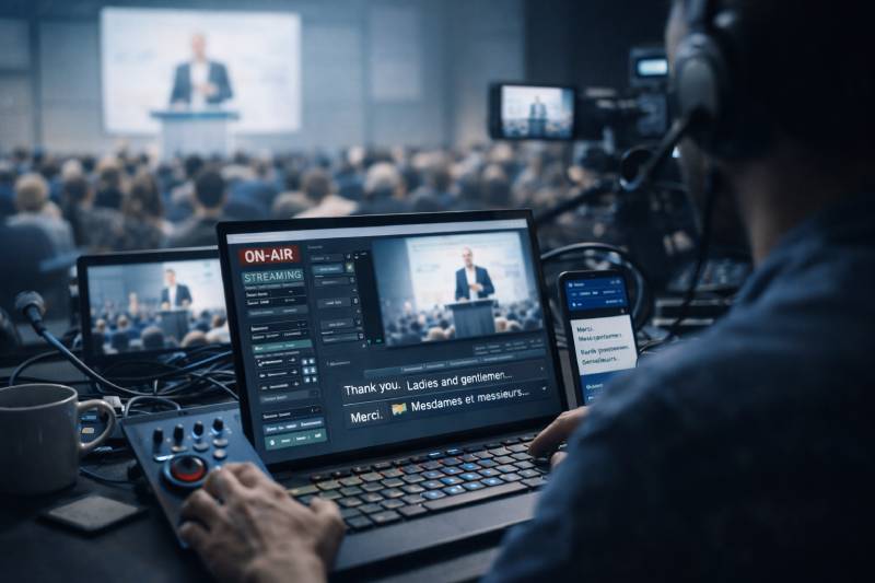 Streaming et traduction live